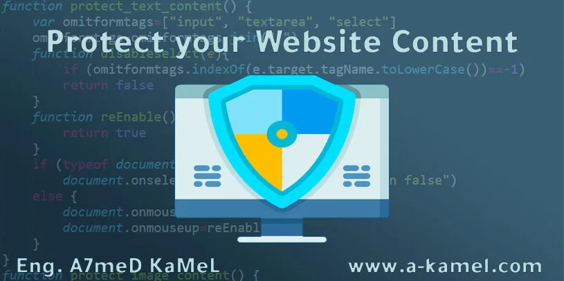Protect your Website Content – Text & Images