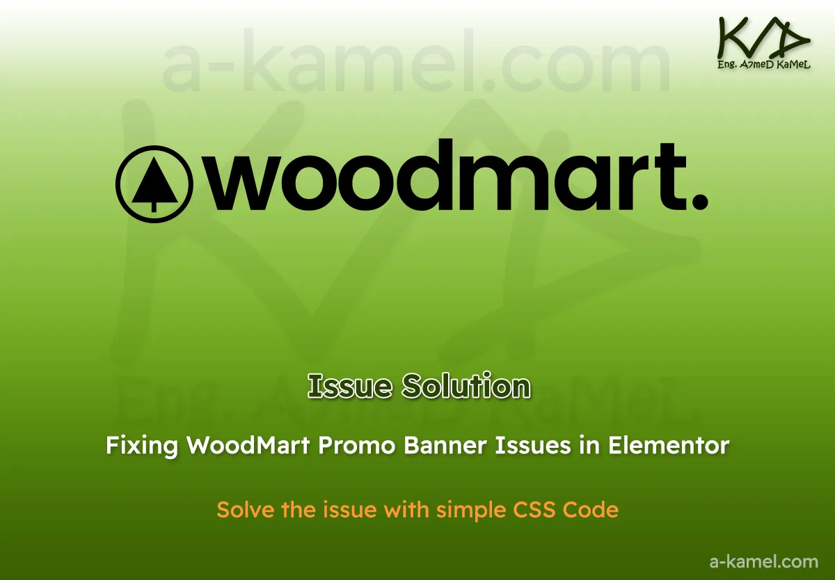 Fixing WoodMart Promo Banner Issues in Elementor